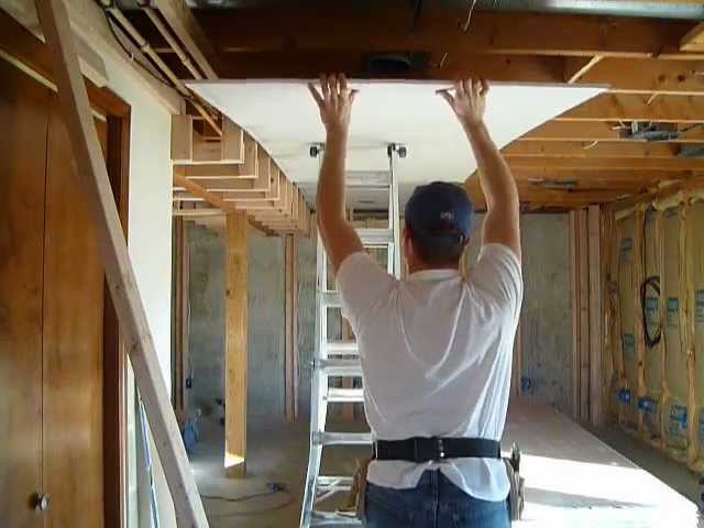 Drywall Tip Hanging The Ceiling Youtube