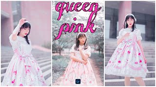 Queen pink preset -Lightroom preset | lightroom mobile tutorial preset | lightroom premium presets