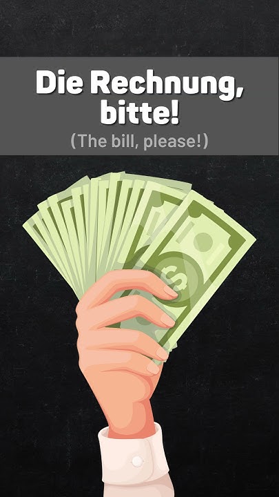 Die Rechnung, bitte! ? How To Ask For The Bill In German - YouTube
