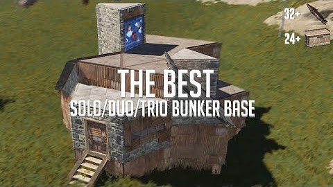 Rust - OVERPOWERED BUNKER BASE (The Best Small Group Base 2021)