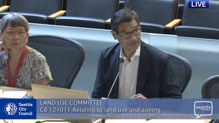 Screenshot of Land Use Committee 7/30/2025