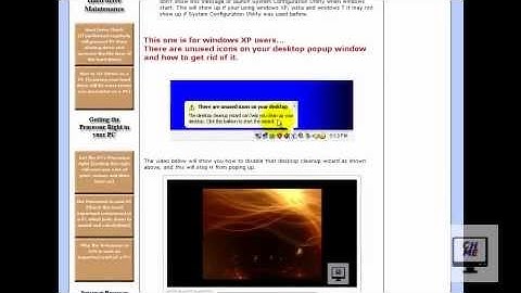 How to disable "unused desktop icons" pop-up Windows XP