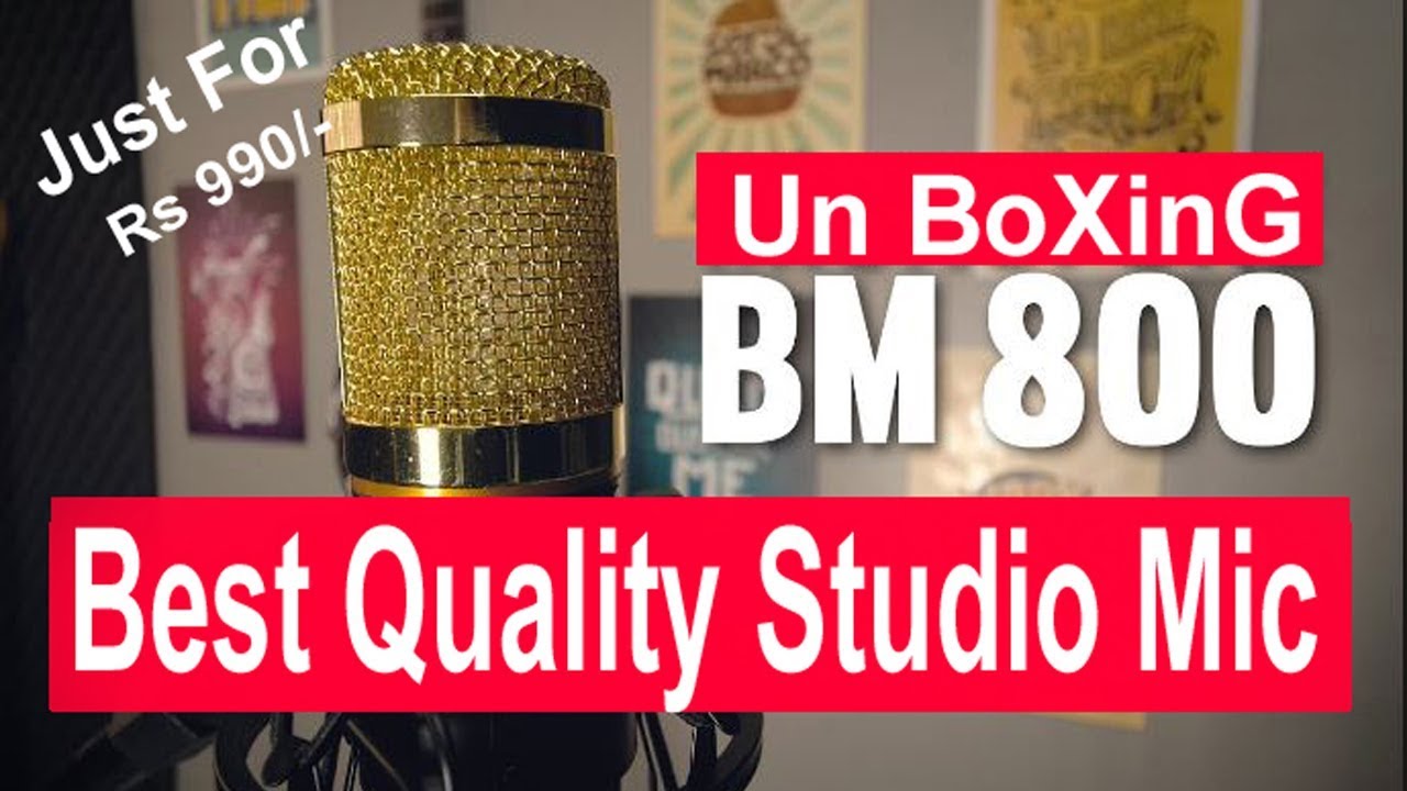 BM 800 Microphone Review Best Mic For Sound Recording YouTube