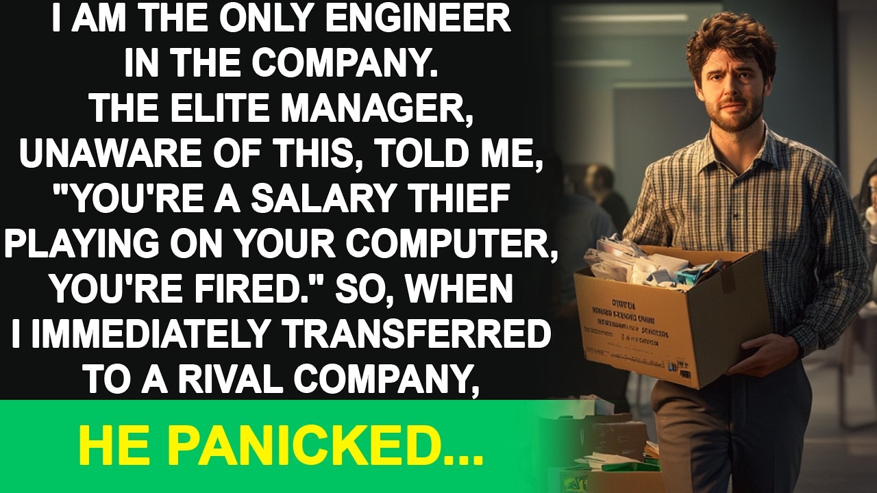 I'm the only engineer in the company. My elite boss fired me, but the next day, he panicked.