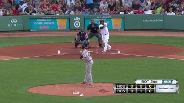 HOU@BOS: Hanley opens scoring with a solo homer