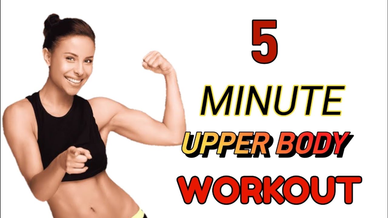5 MINUTE UPPER BODY TONE WORKOUT (NO EQUIPMENT +NO JUMPING) - YouTube