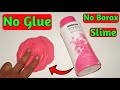 NO GLUE PONDS POWDER SLIME ASMR l How To Make Slime With Ponds Powder Without Glue Or Borax