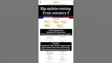 "BIG UPDATE " New Website Issuse Passport india website 2025 #shorts