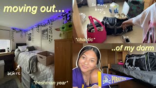 MOVING OUT OF MY DORM || *freshman yr complete*