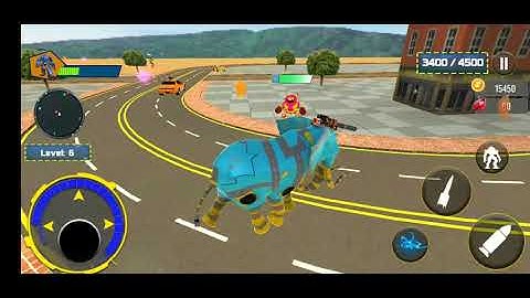 Crane Robot Elephant Car Game - level 02
