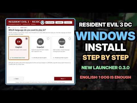 Resident Evil 3 DC — Windows install tutorial, step by step (new launcher 0.3.0) | Tutorial
