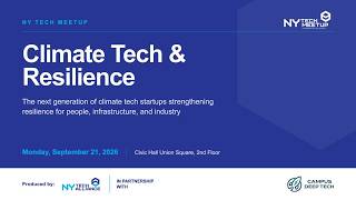 NY Tech Meetup: Software for Hardware: Climate Tech Edition