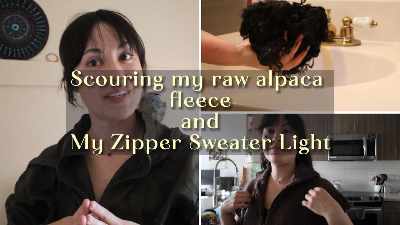 Чистим свой первый необработанный флис | Радуюсь, как продвигается мой лёгкий свитер на молнии
