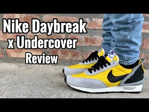 nike undercover daybreak yellow on feet