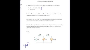 Linearity and Superposition