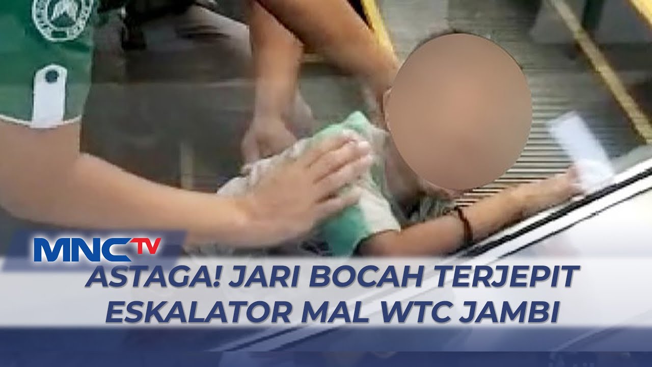 Asyik Bermain, Jari Bocah Terjepit Eskalator Mal WTC Jambi