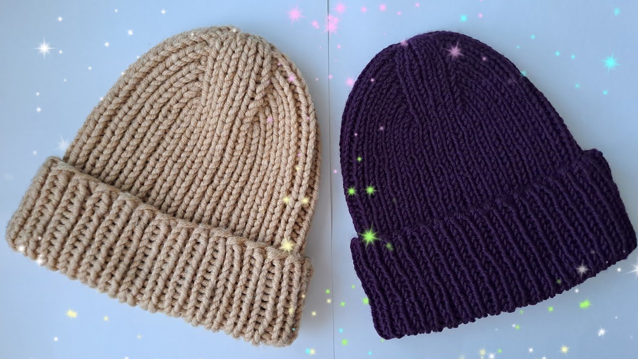 ПРОСТА ШАПКА РЕЗИНКОЮ 1х1