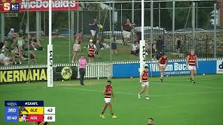 Rd 3 SANFL Snapshot - Glenelg's Lachie Hosie nails a long range goal from boundary