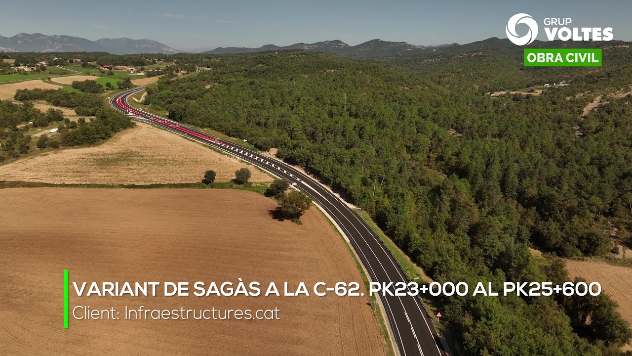 VARIANT DE SAGÀS A LA C-62. PK23+000 AL PK25+600 | Grup VOLTES