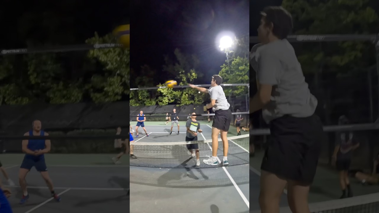 I Can’t Believe I Defended This Crazy Volleyball Spike Flying Between the Block 😱