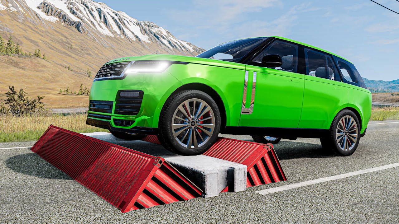 Cars vs Destructive Speedbumps BeamNG Drive Challenge Ends in Total Destruction!
