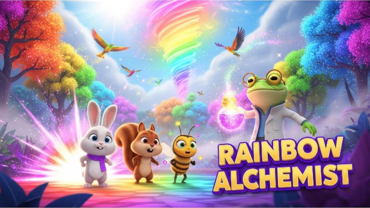 🌈 The Rainbow Alchemist🌟| Magical Kids Story | Bunny, Boo & Bee Adventure 