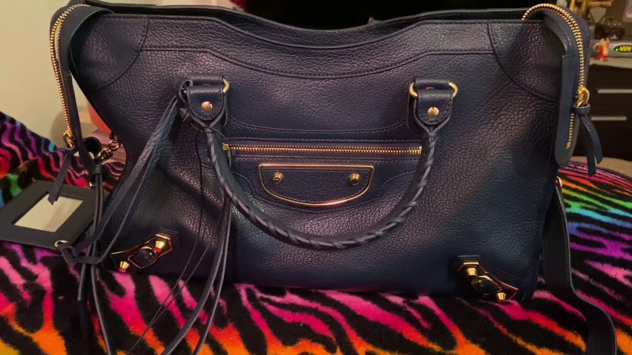 balenciaga town metallic edge