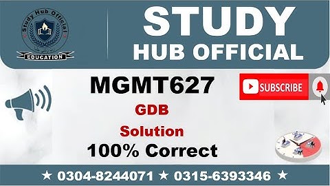 mgmt627 gdb Solution fall 2023, mgmt627 gdb solution fall 2022, mgmt627 gdb solution