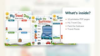Little Suitcase Activity Pages Travel Activities for Kids Printable PDF Etsy 03