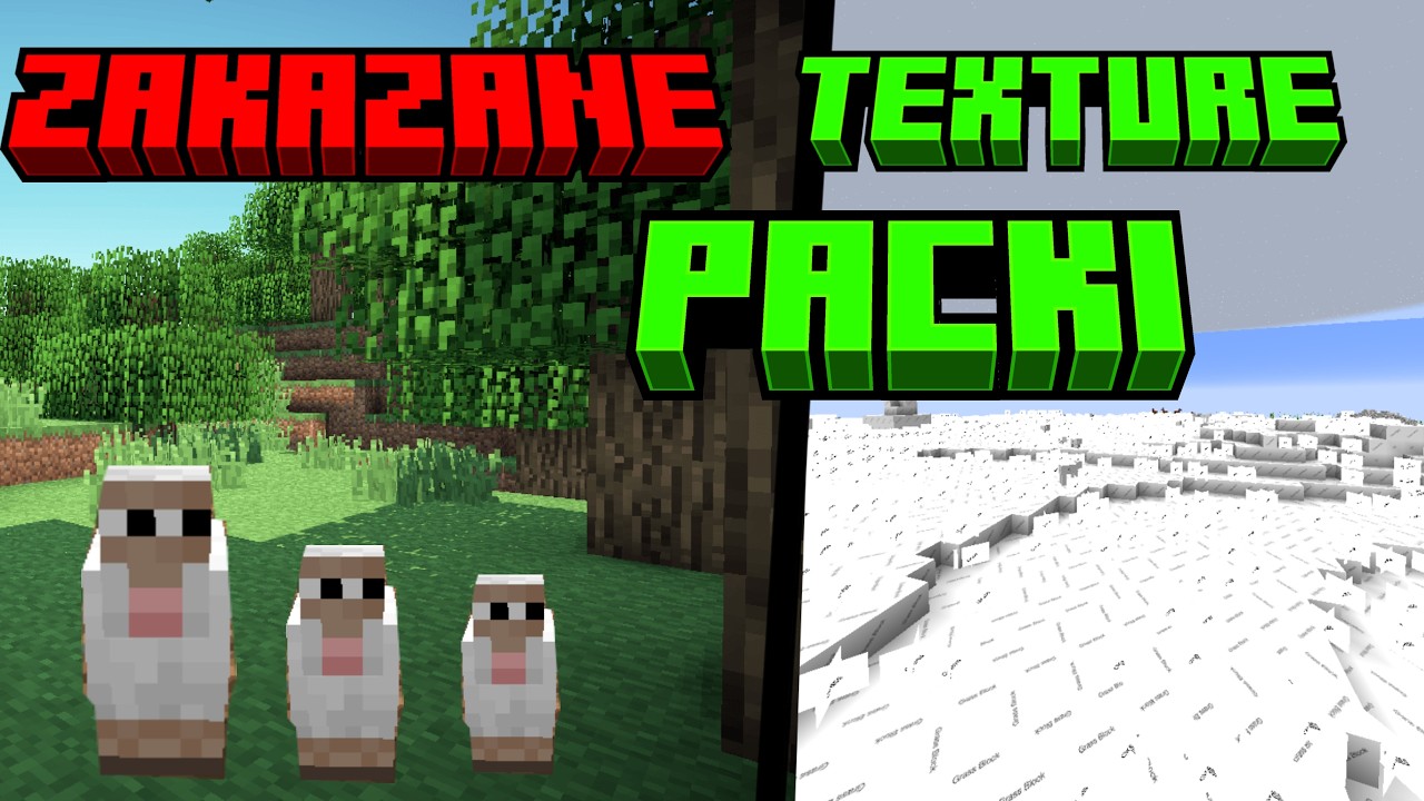 Zakazane Texture Packi w MInecraft!  *XD*