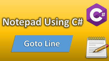Notepad using C# - Goto Line | C# Beginner Tutorial