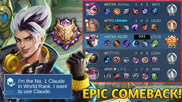 MAKE IT POSSIBLE THE IMPOSSIBLE!! CLAUDE HARD CARRY!!🔥🔥