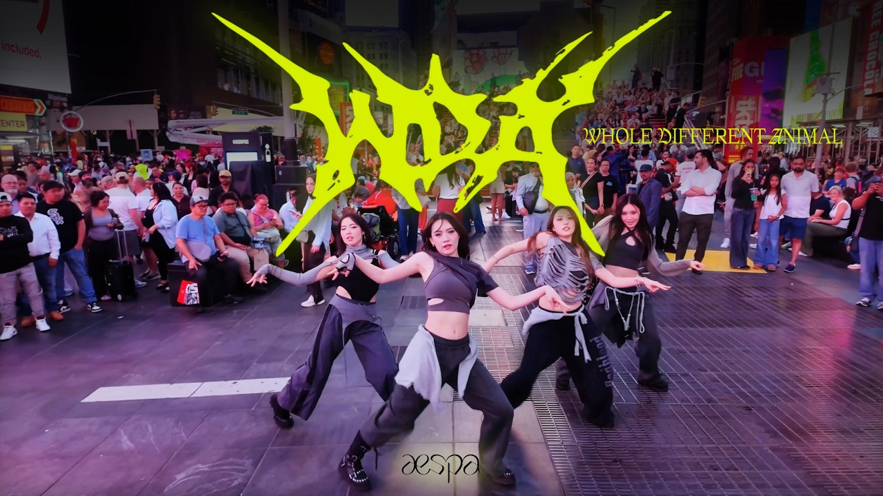[KPOP IN PUBLIC | TIMES SQUARE] aespa (에스파) — ‘WDA’ (Whole Different Animal) Dance Cover | ONE TAKE.