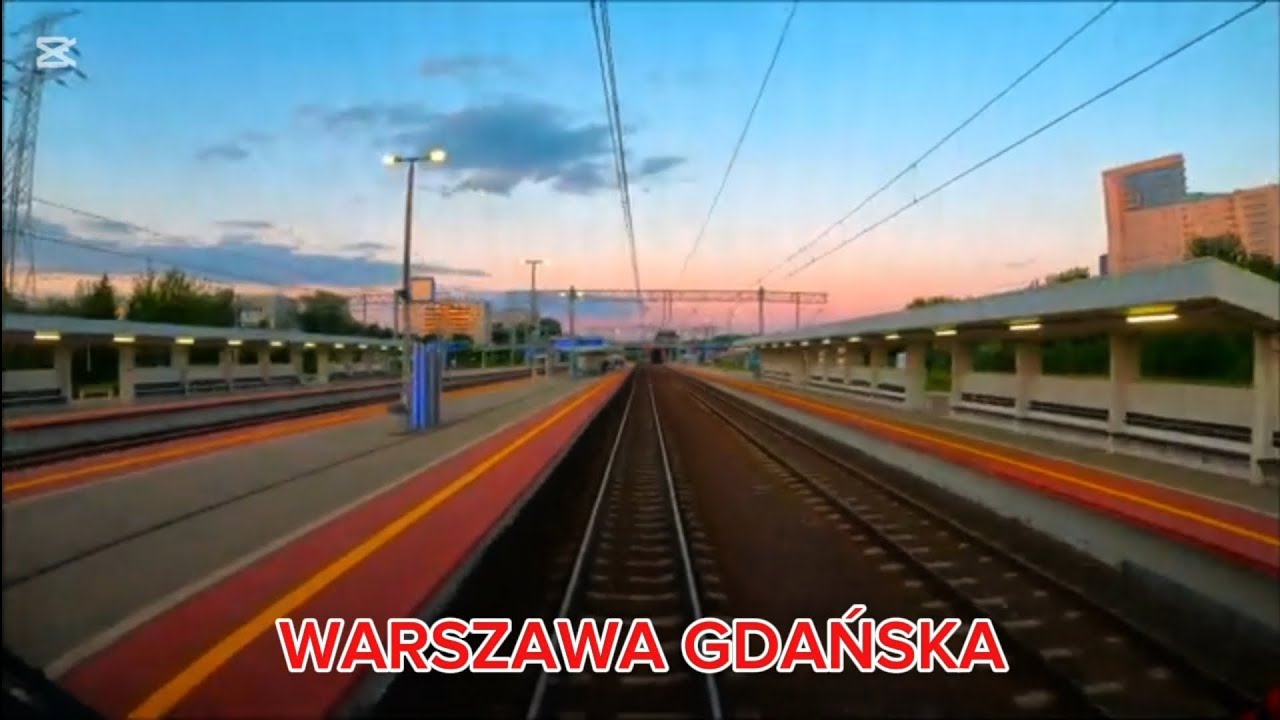 SKM Warszawa - stara linia S3 przez Wwę Gdanską z kabiny maszynisty.