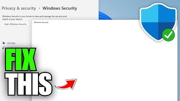 How To Fix Windows Security Blank Screen In Windows 11 (2025)