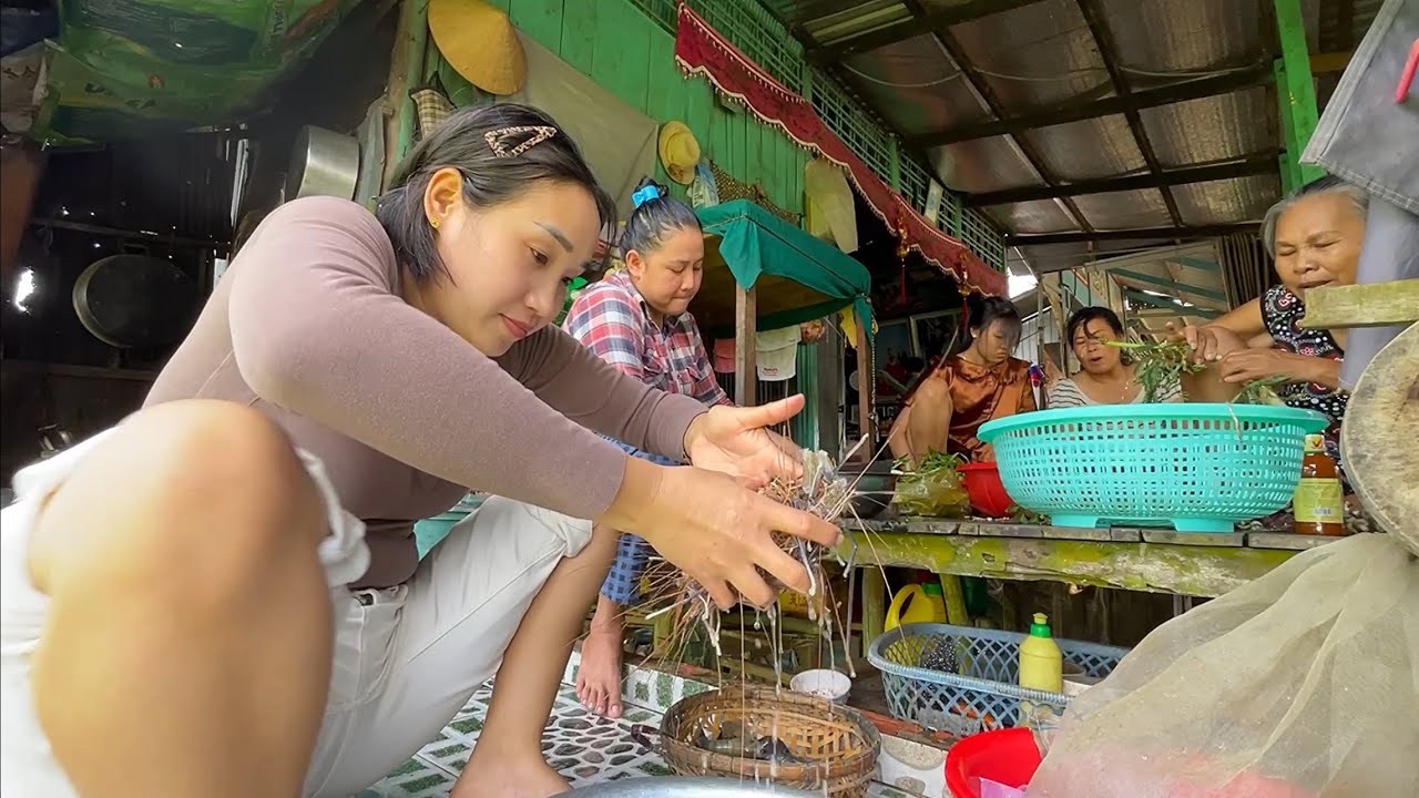 #813 Cuộc Sống Thay Đổi Thế Nào Từ Khi Có Em Về Mua Được Hải Sản Ngon Ở Chợ Quê Người Phụ Tay Nấu 