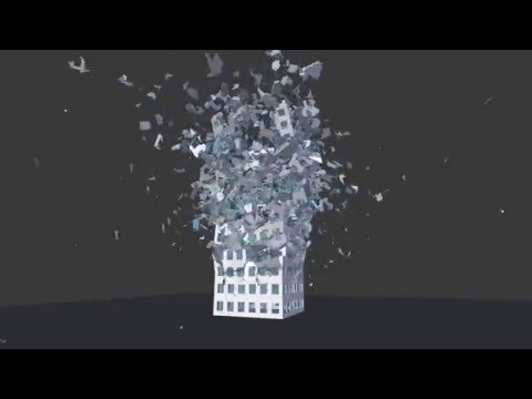 Blender Fracture Modifier - Activation by Force (Test)