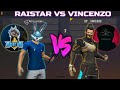 RAISTAR VS VINCENZO | INDIAN ONE TAP KING VS PC LEGEND | OP ROOM - تحدي فينسينزو ضد اقوى لاعب هندي