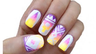 aztec nail tribal nails
