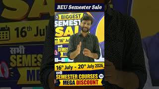 🎁Biggest Semester Sale | BEU Semester Exam Preparation | Live Courses | BEU Semester Classes #beu