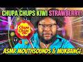 ASMR Chupa Chups Strawberry Kiwi Lollipop