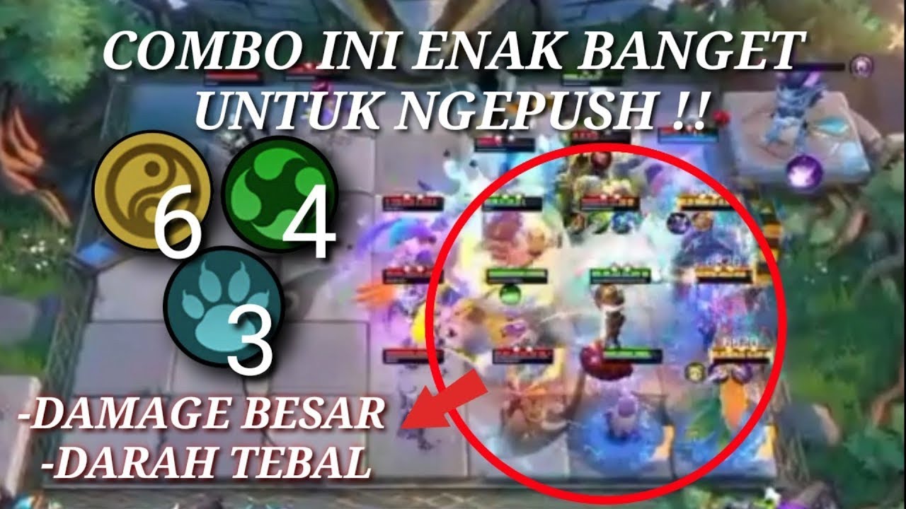 COMBO DAMAGE BESAR + DARAH TEBAL!! COMBO TERBARU TERKUAT MAGIC CHESS 2021! 6 CADIA + 4 ELEMENTALIST