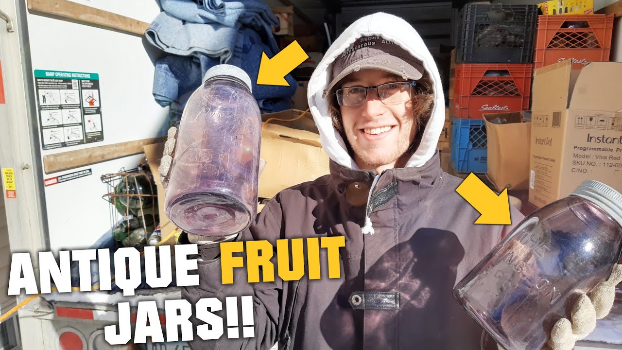 AMAZING ANTIQUE FRUIT JARS & CASE GINS GALORE!!! Unboxing Huge Northern Ontario Bottle Collection!!