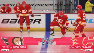 NHL 22 Full Match - Ottawa Senators vs Calgary Flames - Simulation