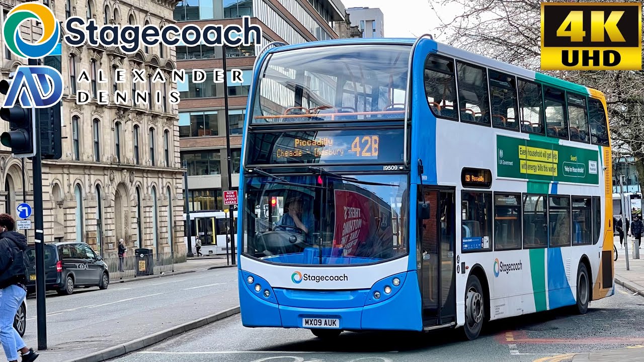 Stagecoach Manchester 42B Woodford To Piccadilly Via East Didsbury Stagecoach Manchester 42B Woodford To Piccadilly Via East Didsbury