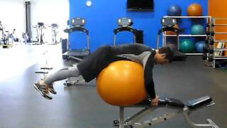 Reverse hyper extension (use SB here)