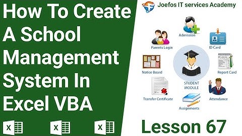 How To Create A School Management System in Microsoft Excel | Step-by-Step Tutorials Lesson 67