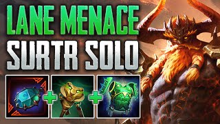 SEKHMET'S SURTR IS A MENACE IN LANE! Surtr Solo Gameplay (SMITE Conquest)