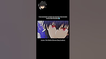 THE MOMENT WHEN HE MOVED THE MOON WITH HIS POWER 🥶🥶 #anos #anime #shorts