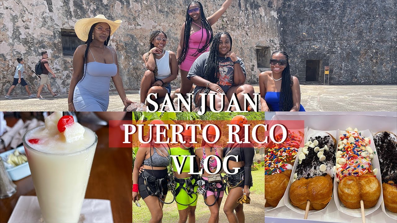 PUERTO RICO VLOG | PLACES TO EAT IN SAN JUAN, LA PLACITA, RAINFOREST, LUQUILLO BEACH | TRAVEL VLOG